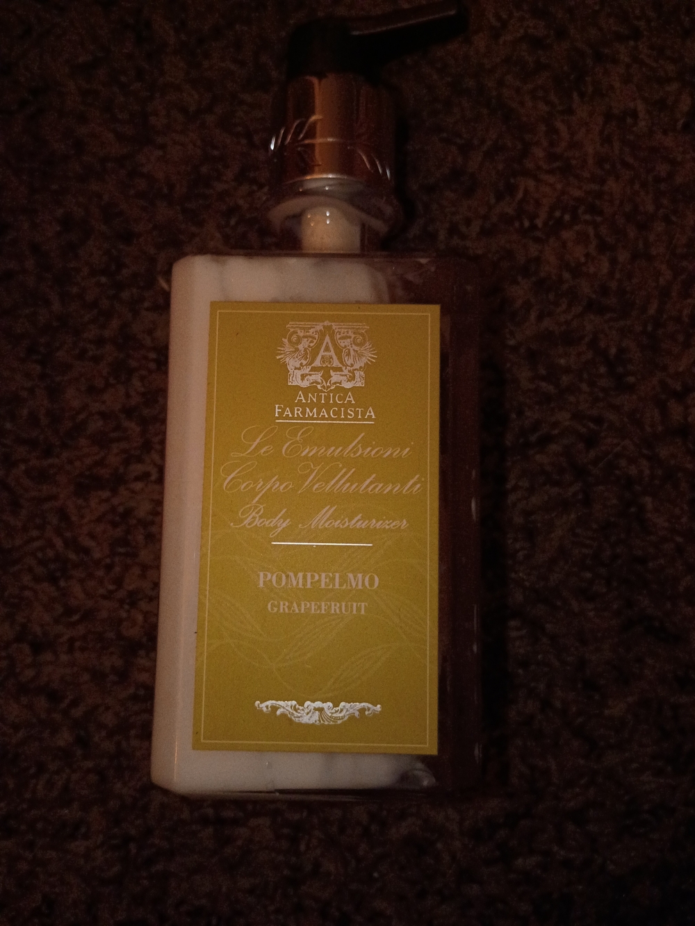 Antica Farmacista Yellow-Labeled Pompelmo (Grapefruit) Body Moisturizer